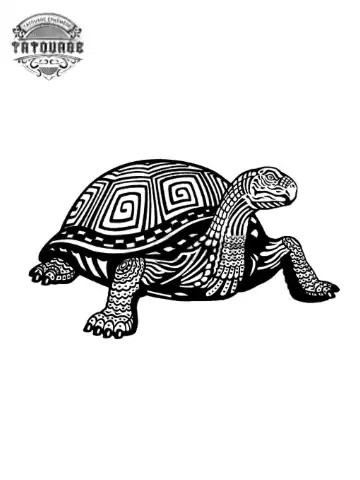 tatouage ephemere tortue terre Tatouage éphémère tortue Terre