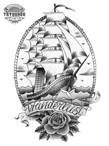 tatouage ephemere traditionnel marin Tatouage éphémère traditionnel marin