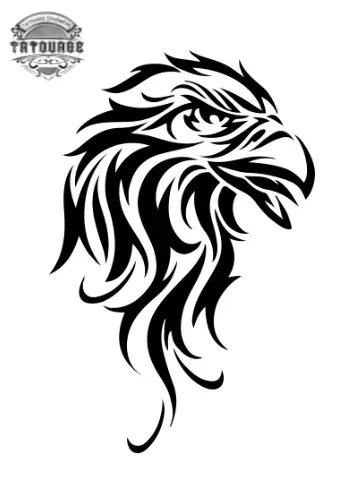 tatouage ephemere tribal aigle Tatouage éphémère tribal aigle