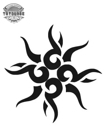 tatouage ephemere tribal e_toile Tatouage éphémère tribal étoile