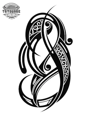 tatouage ephemere tribal infini Tatouage éphémère tribal infini