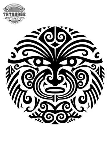 Tatouage éphémère tribal maorie