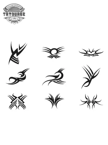 Tatouage éphémère tribal petit