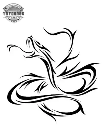 tatouage ephemere tribal serpent Tatouage éphémère tribal serpent