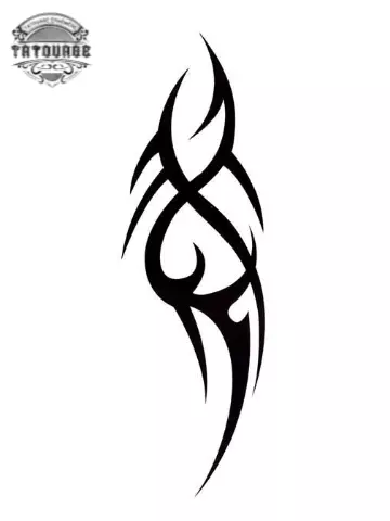 Tatouage éphémère tribal simple