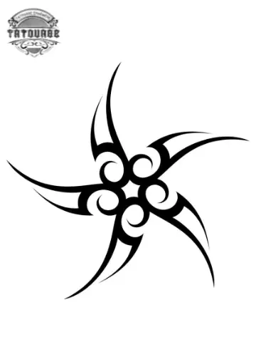 tatouage ephemere tribal soleil Tatouage éphémère tribal soleil