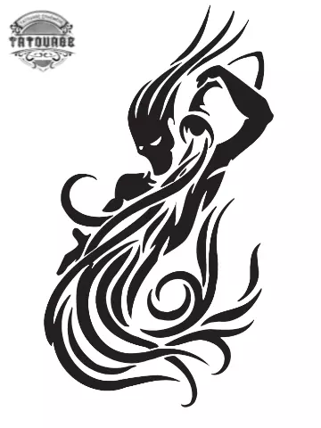 tatouage ephemere tribal verseau Tatouage éphémère tribal verseau