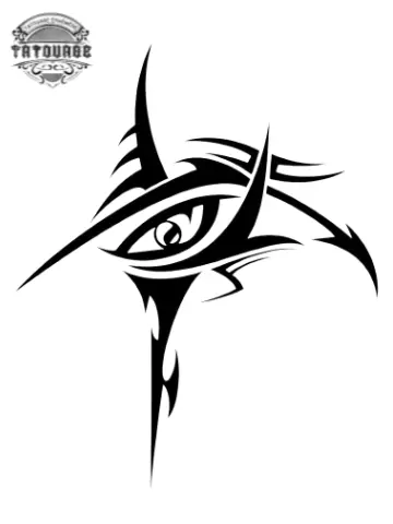 tatouage ephemere tribal yeux Tatouage éphémère tribal yeux