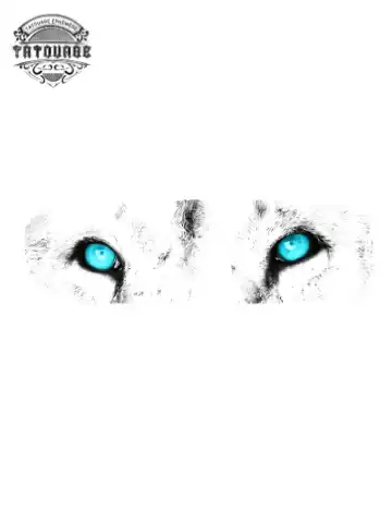 tatouage ephemere yeux lion Tatouage éphémère yeux lion