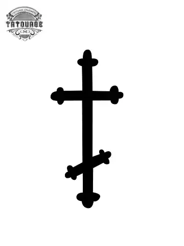 tatouage ephemere 2 croix Tatouage éphémère 2 croix