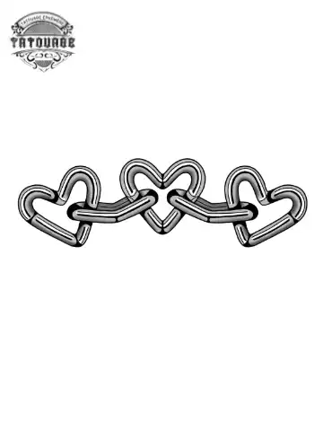 tatouage ephemere 3 coeur Tatouage éphémère 3 coeur