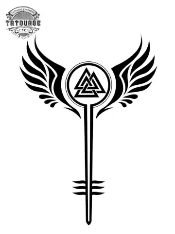 tatouage ephemere aile valkyrie Tatouage éphémère aile Valkyrie