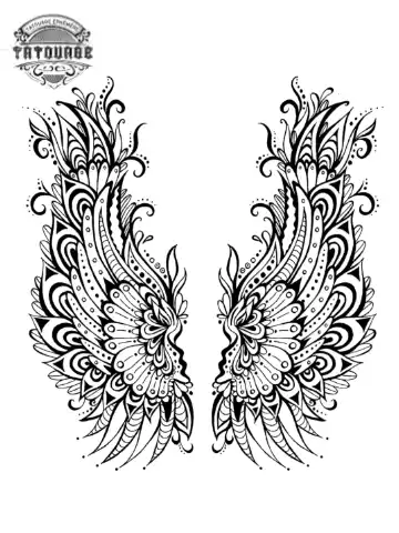 tatouage ephemere ailes d?ange femme Tatouage éphémère ailes d’ange femme