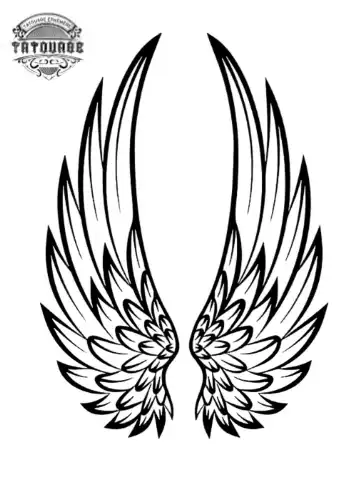 tatouage ephemere ailes deployees Tatouage éphémère ailes déployées