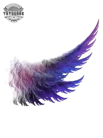 tatouage ephemere ailes en couleur Tatouage éphémère ailes en couleur