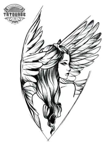 tatouage ephemere ailes femme Tatouage éphémère ailes femme