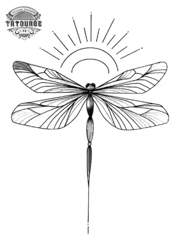 tatouage ephemere ailes libellule Tatouage éphémère ailes libellule