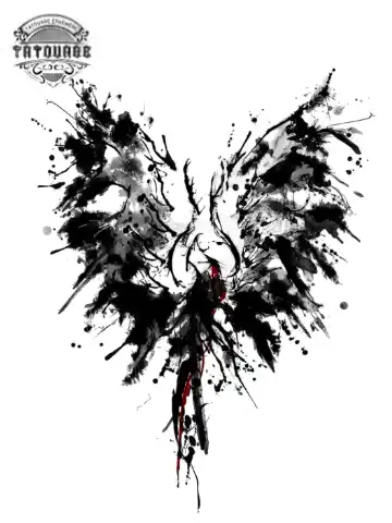 tatouage ephemere ailes phoenix Tatouage éphémère ailes phœnix