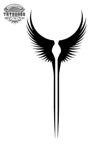 tatouage ephemere ailes viking Tatouage éphémère ailes viking