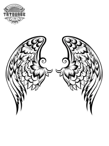 tatouage ephemere ange aile Tatouage éphémère ange aile