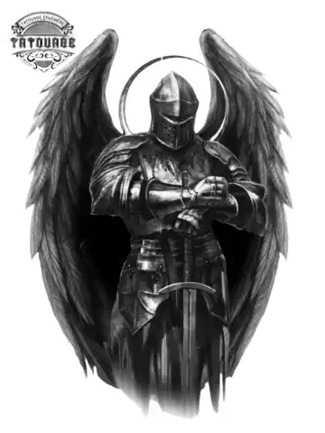 Tatouage éphémère ange homme