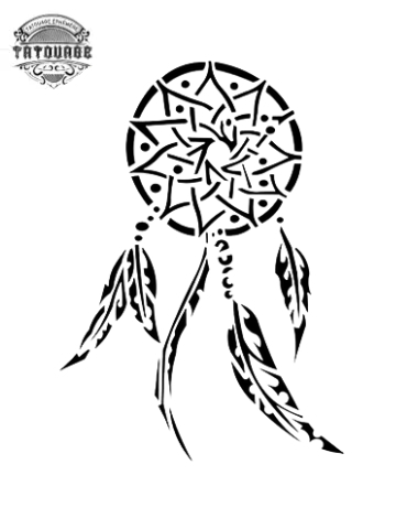 tatouage ephemere attrape reve minimaliste Tatouage éphémère attrape rêve minimaliste