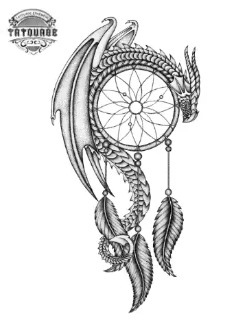 tatouage ephemere attrape reve original Tatouage éphémère attrape rêve original