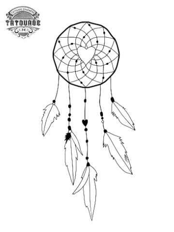 tatouage ephemere attrape reve simple Tatouage éphémère attrape rêve simple