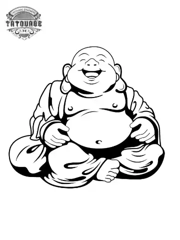 tatouage ephemere bouddha chinois Tatouage éphémère bouddha chinois