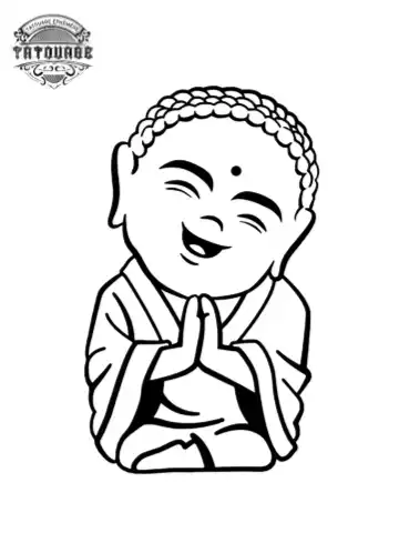 tatouage ephemere bouddha petit Tatouage éphémère bouddha petit