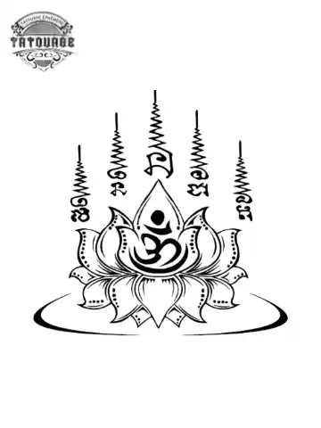tatouage ephemere bouddhiste priere Tatouage éphémère bouddhiste prière