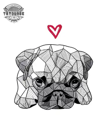 tatouage ephemere chien amour Tatouage éphémère chien amour