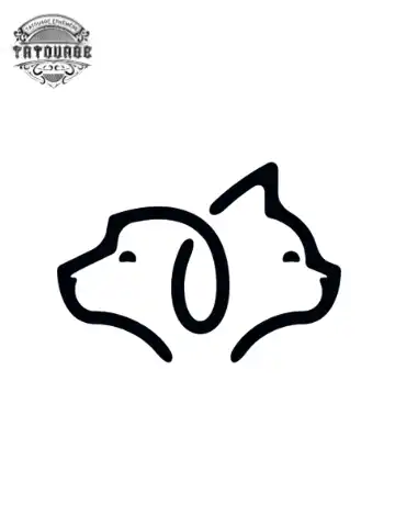 Tatouage éphémère chien chat