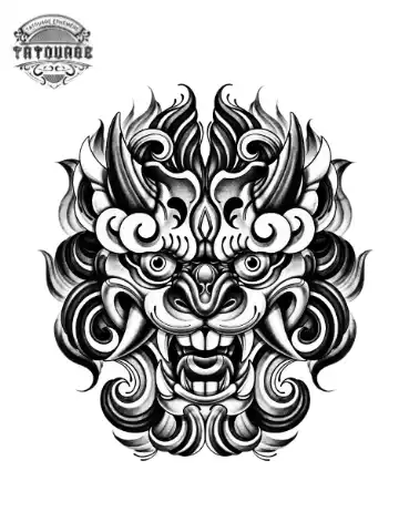 tatouage ephemere chien chinois Tatouage éphémère chien chinois