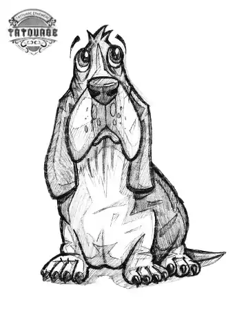 tatouage ephemere chien dessin Tatouage éphémère chien dessin