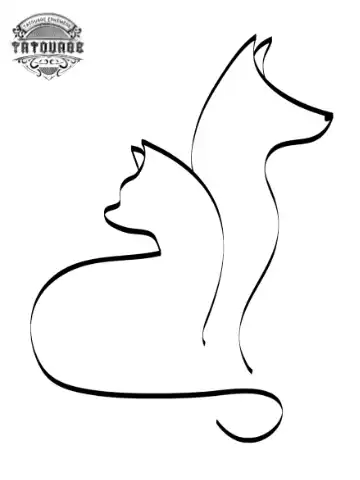 Tatouage éphémère chien et chat