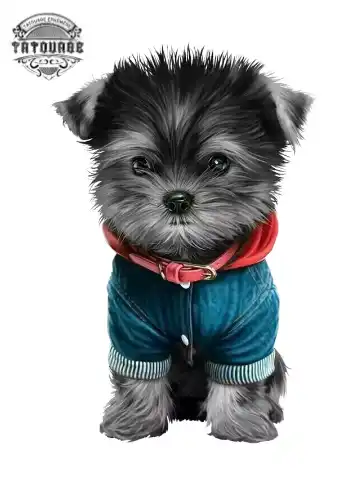 tatouage ephemere chien mignon Tatouage éphémère chien mignon