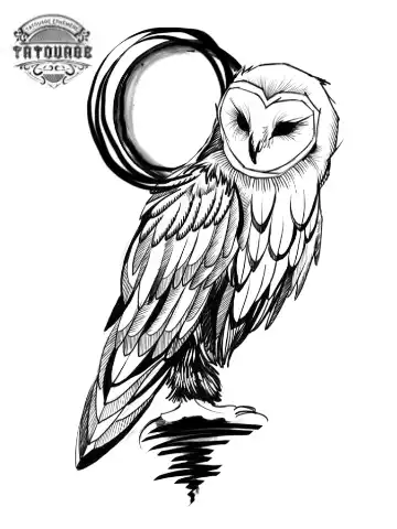 tatouage ephemere chouette harfang Tatouage éphémère chouette harfang