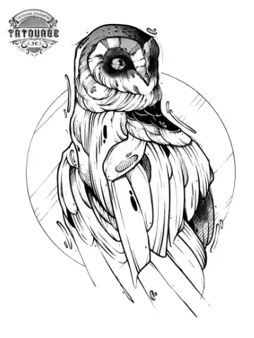 tatouage ephemere chouette homme Tatouage éphémère chouette homme
