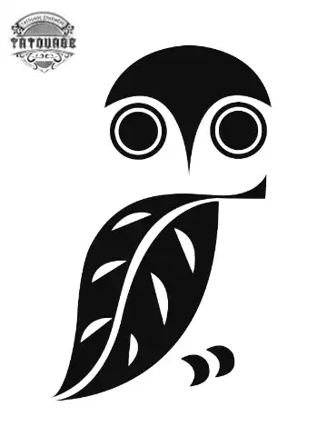 tatouage ephemere chouette plume Tatouage éphémère chouette plume