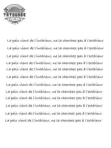 tatouage ephemere citation bouddhiste Tatouage éphémère citation bouddhiste