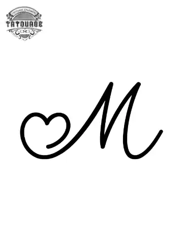 tatouage ephemere coeur M Tatouage éphémère coeur M