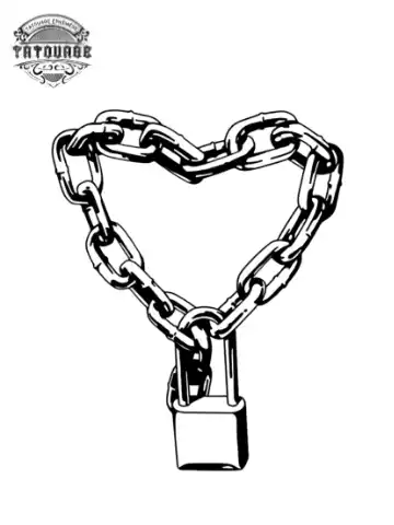 tatouage ephemere coeur cadenas Tatouage éphémère coeur cadenas