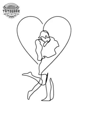 tatouage ephemere coeur couple Tatouage éphémère coeur couple