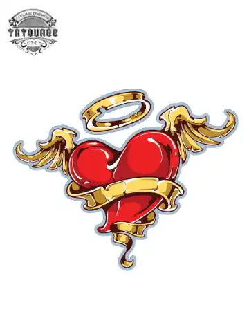 tatouage ephemere coeur qui s envole Tatouage éphémère coeur qui s’envole