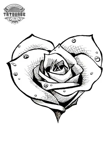 tatouage ephemere coeur rose Tatouage éphémère coeur rose