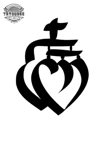tatouage ephemere coeur vendeen Tatouage éphémère coeur vendéen