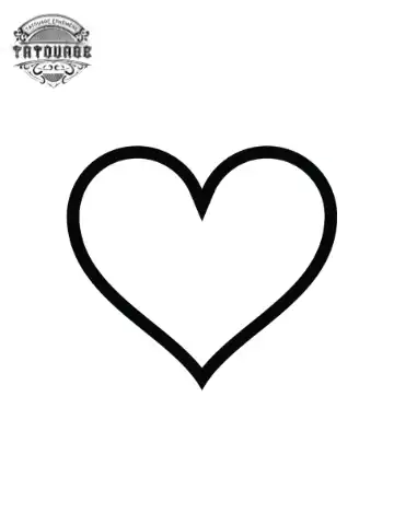 tatouage ephemere coeur vide Tatouage éphémère coeur vide