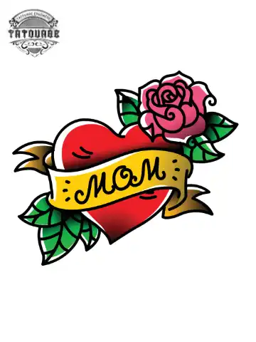 tatouage ephemere coeur vintage Tatouage éphémère coeur vintage