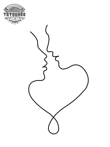 tatouage ephemere coeur visage Tatouage éphémère coeur visage